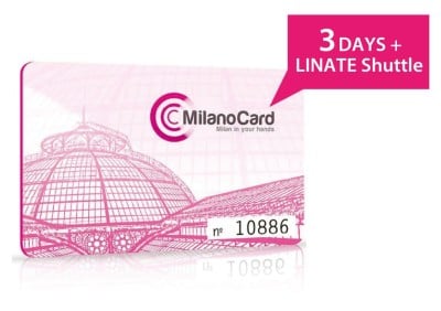 MilanoCard 3days + Linate Shuttle Ticket