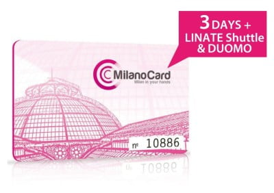 MilanoCard 3 days + Linate Shuttle + Duomo Ticket