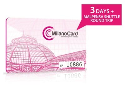MilanoCard 3 days + Malpensa Shuttle round trip